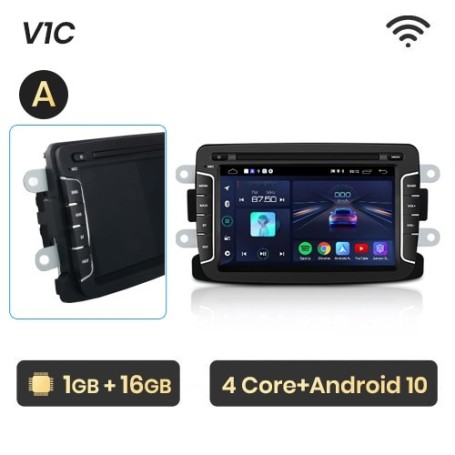 Radio Navegador Android para Renault Dacia, Duster, Sandero, Captur, Xray, Logan 2