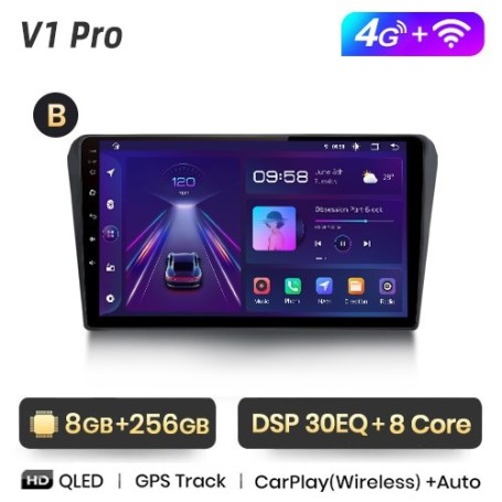 Radio Navegador Android para Toyota Avensis T25 (2002 a 2008)