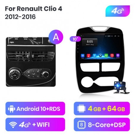 Radio Navegador Android para Renault Clio (2012-2016)