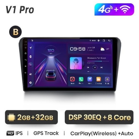 Radio Navegador Android para Toyota Avensis T25 (2002 a 2008)