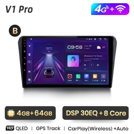 Radio Navegador Android para Toyota Avensis T25 (2002 a 2008)