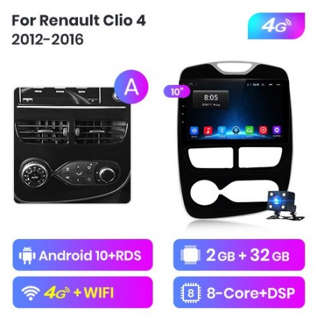 Radio Navegador Android para Renault Clio (2012-2016)