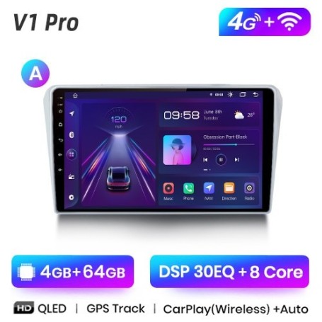 Radio Navegador Android para Toyota Avensis T25 (2002 a 2008)