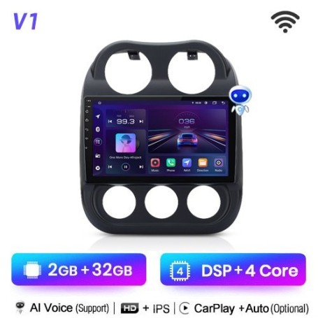 Radio Navegador Android para JEEP Compass Patriot (2010-2016)