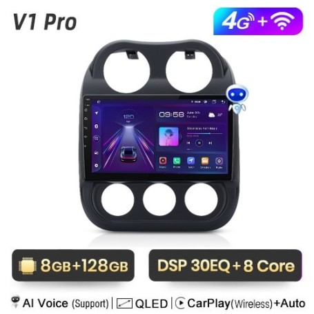 Radio Navegador Android para JEEP Compass Patriot (2010-2016)