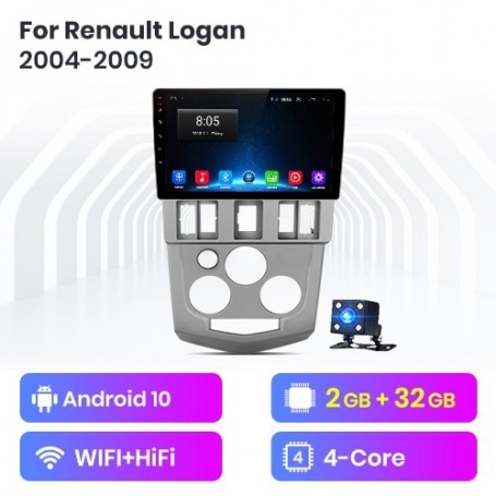 Radio Navegador Android para Renault Logan 1 (2004-2009)