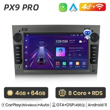 Radio Navegador Android para Opel Astra H J Vectra Antara Zafira Corsa C D Vivaro Meriva Veda