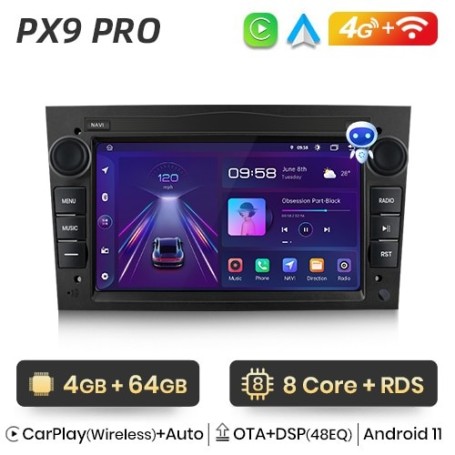 Radio Navegador Android para Opel Astra H J Vectra Antara Zafira Corsa C D Vivaro Meriva Veda