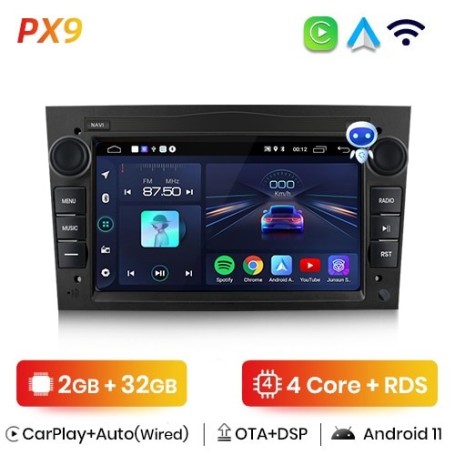 Radio Navegador Android para Opel Astra H J Vectra Antara Zafira Corsa C D Vivaro Meriva Veda