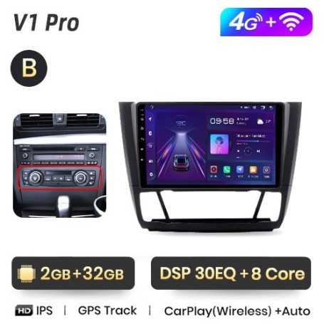 Radio Navegador Android para BMW Serie 1, E87, E81, E82, E88 (2004-2011)