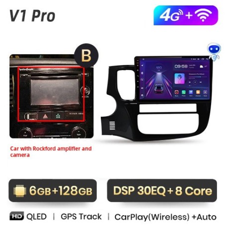 Radio Navegador Android para Mitsubishi Outlander 3 GF0W GG0W 2012-2018