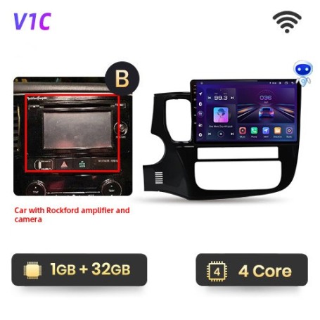 Radio Navegador Android para Mitsubishi Outlander 3 GF0W GG0W 2012-2018