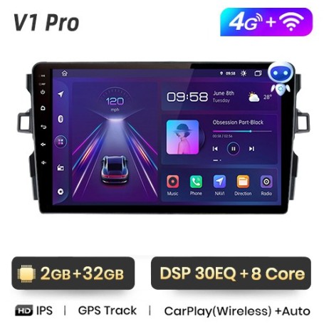 Radio Navegador Android para Toyota Auris E150 (2006 - 2012)