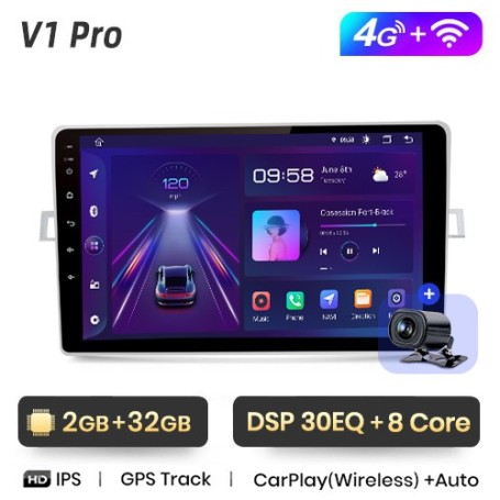 Radio Navegador Android para Toyota Verso R20 (2009 - 2018)