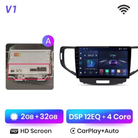 Radio Navegador Android para Honda Accord 8 (2008 - 2012)