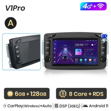 Radio Navegador Android para Mercedes Benz CLK, W209, W203, W463, W208