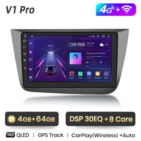 Radio Navegador Android para Seat Altea 2004-2015 Seat Toledo 2004-2009