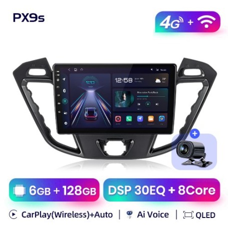 Radio Navegador Android para Ford Transit Custom 2012-2021