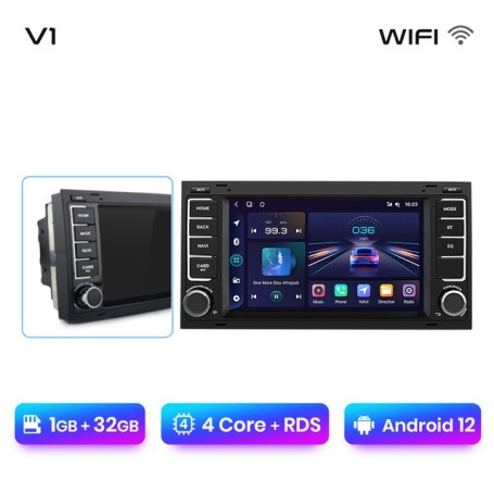 Radio Navegador Android para Volkswagen, Touareg, Multivan, T5, Transporter (2002-2010)