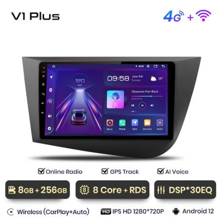 Radio Navegador Android para Seat Leon MK2 (2005-2012)