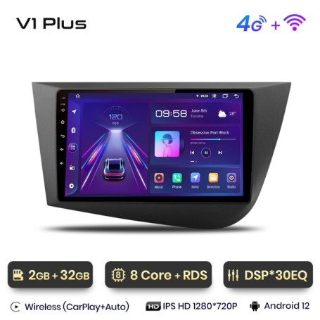 Radio Navegador Android para Seat Leon MK2 (2005-2012)