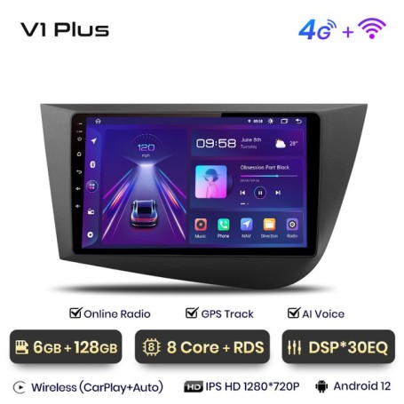 Radio Navegador Android para Seat Leon MK2 (2005-2012)