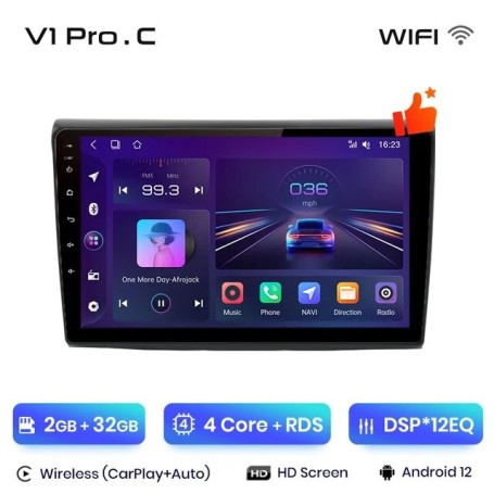 Radio Navegador Android para Fiat Bravo (2007-2012)
