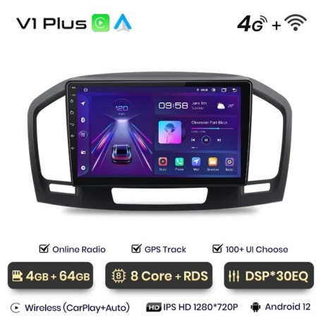 Radio Navegador Android para Opel Insignia (2009-2013)