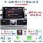 Radio Navegador Android para Audi A6 C7, A7 (2012-2018)