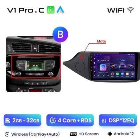 Radio Navegador Android para KIA CEED JD Cee 'd (2012-2018)