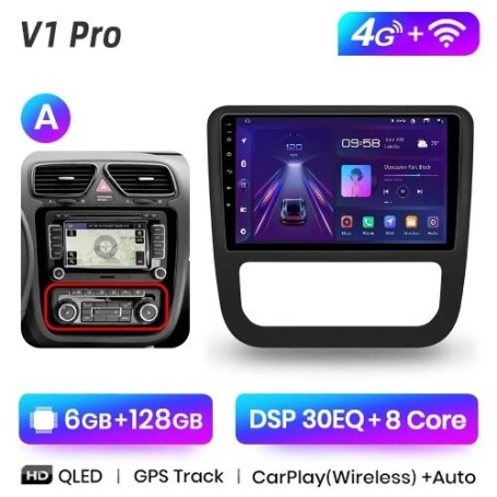 Radio Navegador Android para VW Scirocco (2008-2013)