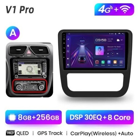 Radio Navegador Android para VW Scirocco (2008-2013)