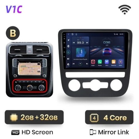 Radio Navegador Android para VW Scirocco (2008-2013)