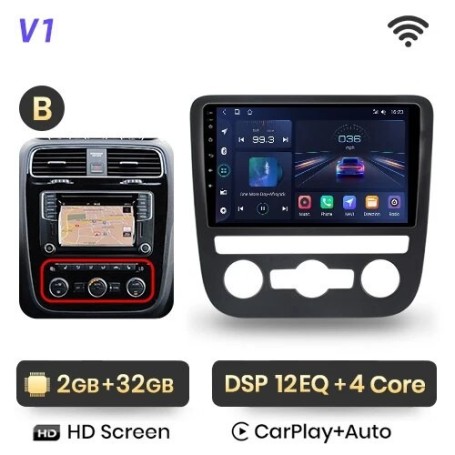 Radio Navegador Android para VW Scirocco (2008-2013)