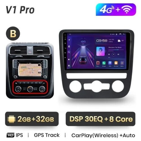 Radio Navegador Android para VW Scirocco (2008-2013)