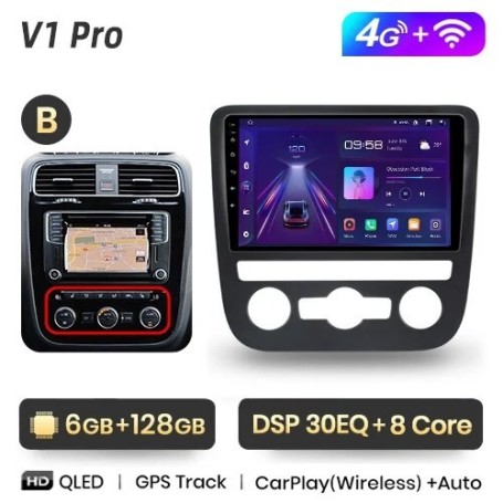 Radio Navegador Android para VW Scirocco (2008-2013)