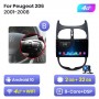 Radio Navegador Android para Peugeot 206 (2001-2008)