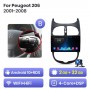 Radio Navegador Android para Peugeot 206 (2001-2008)