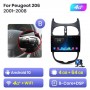 Radio Navegador Android para Peugeot 206 (2001-2008)