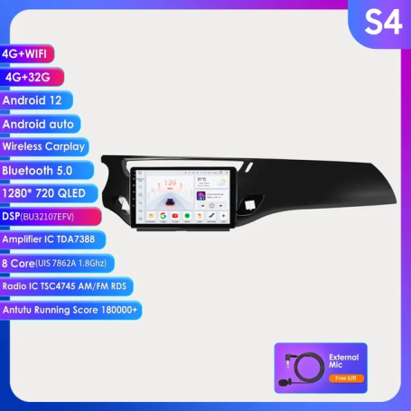 Radio Navegador Android para Citroen C3, DS3 (2010-2016)