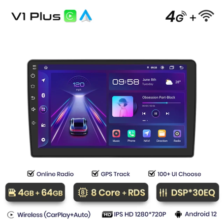 Radio Navegador Android para Peugeot 407 (2004-2018)