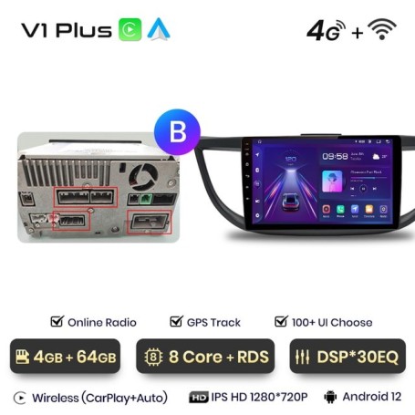 Radio Navegador Android para Honda CRV CR V (2012-2016)