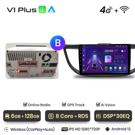 Radio Navegador Android para Honda CRV CR V (2012-2016)