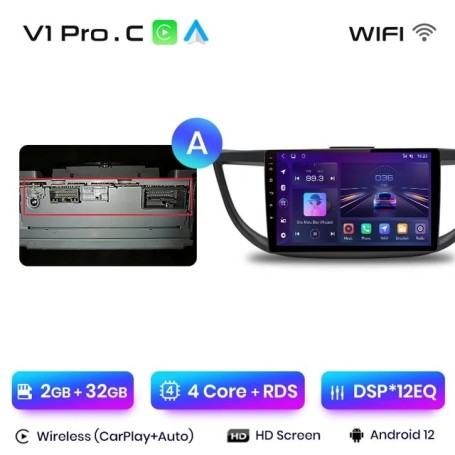 Radio Navegador Android para Honda CRV CR V (2012-2016)