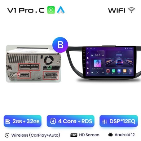Radio Navegador Android para Honda CRV CR V (2012-2016)