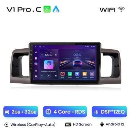 Radio Navegador Android para Toyota Corolla E130, E120, (2000-2004)