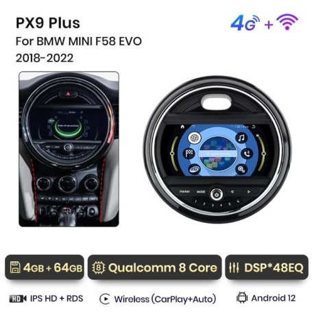 Pantalla Android para MINI F54 F55 F56 F57 F58 NBT EVO (2014-2022)