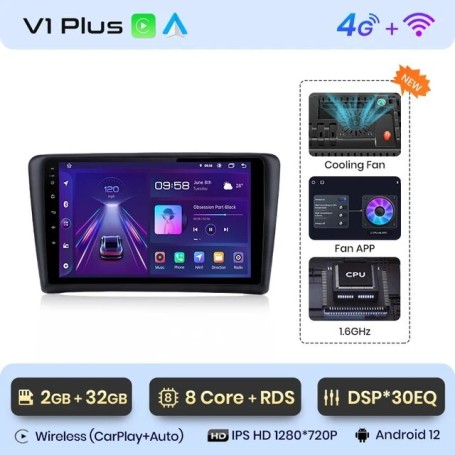 Radio Navegador Android para Skoda Rapid (2012 - 2020)