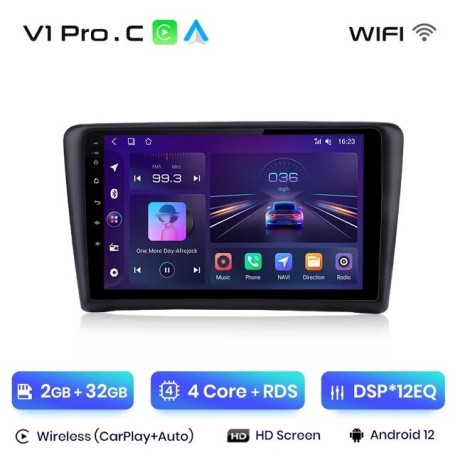Radio Navegador Android para Skoda Rapid (2012 - 2020)