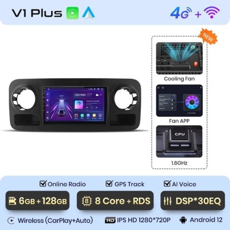 Radio Navegador Android para Mercedes Benz Sprinter